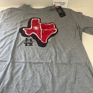 NEW Texas Under Armour Men's MED, UA Heat gear, Dad gift Tshirt, Fathers day